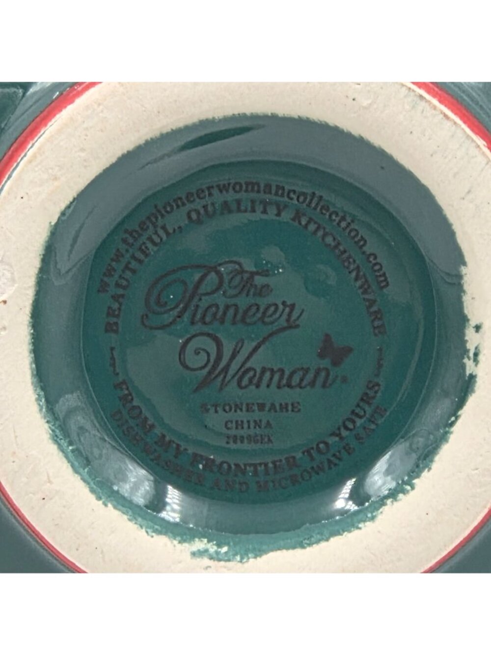 Pioneer Woman Garland 2 Piece Set Condiment Tray with Be Merry Bowl - Picture 14 of 16